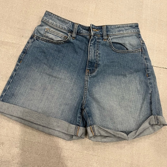 [28]Vans W HIGH RISE ROLL CUFF SHORTS - Picture 4 of 11